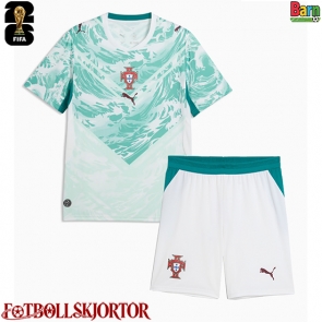 Portugal Borta Kläder Barn VM 2026 Kortärmad (+ Korta byxor)